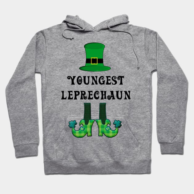 St Patrick's St Paddy's St Patty's Day Youngest Leprechaun Hoodie by familycuteycom